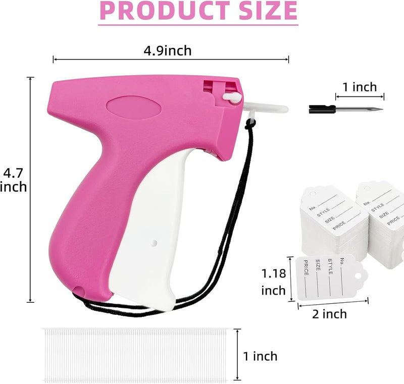 JINFFR Price Tagging Gun for Clothing, Standard Retail Price Tag Attacher with Gun for Clothes 1600 1" Barbs Fasteners, 400 Clothing Label Tags and 5 Needles - Image 5